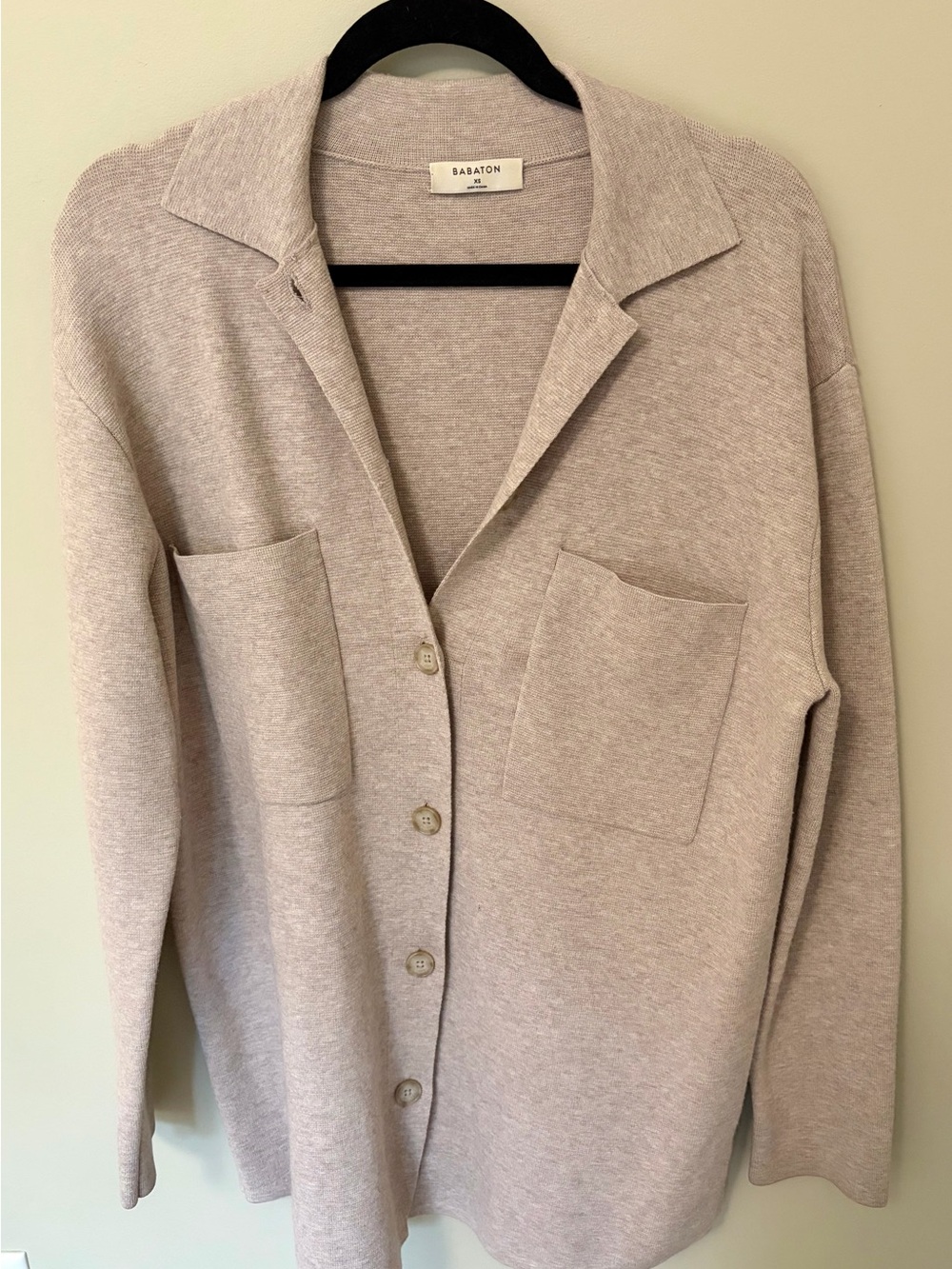 Babaton Knit Cardigan - Light Taupe